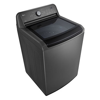 LG Lavadora Carga Superior 23kg con Direct Drive Inverter, Agitador, TurboDrum, Smart Diagnosis, Color Middle Black, WT23MT6HKA
