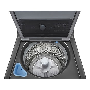 LG Lavadora Carga Superior 23kg con Direct Drive Inverter, Agitador, TurboDrum, Smart Diagnosis, Color Middle Black, WT23MT6HKA