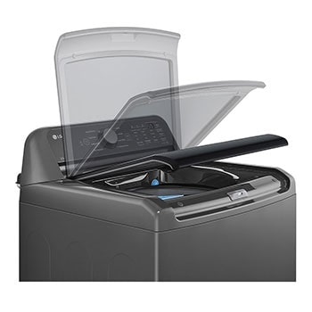 LG Lavadora Carga Superior 23kg con Direct Drive Inverter, Agitador, TurboDrum, Smart Diagnosis, Color Middle Black, WT23MT6HKA