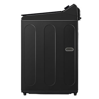 Side view of top loading washing machine