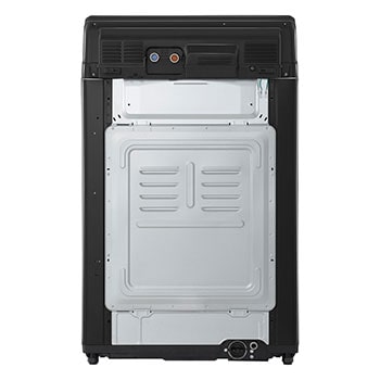 back view of top loading washing machine