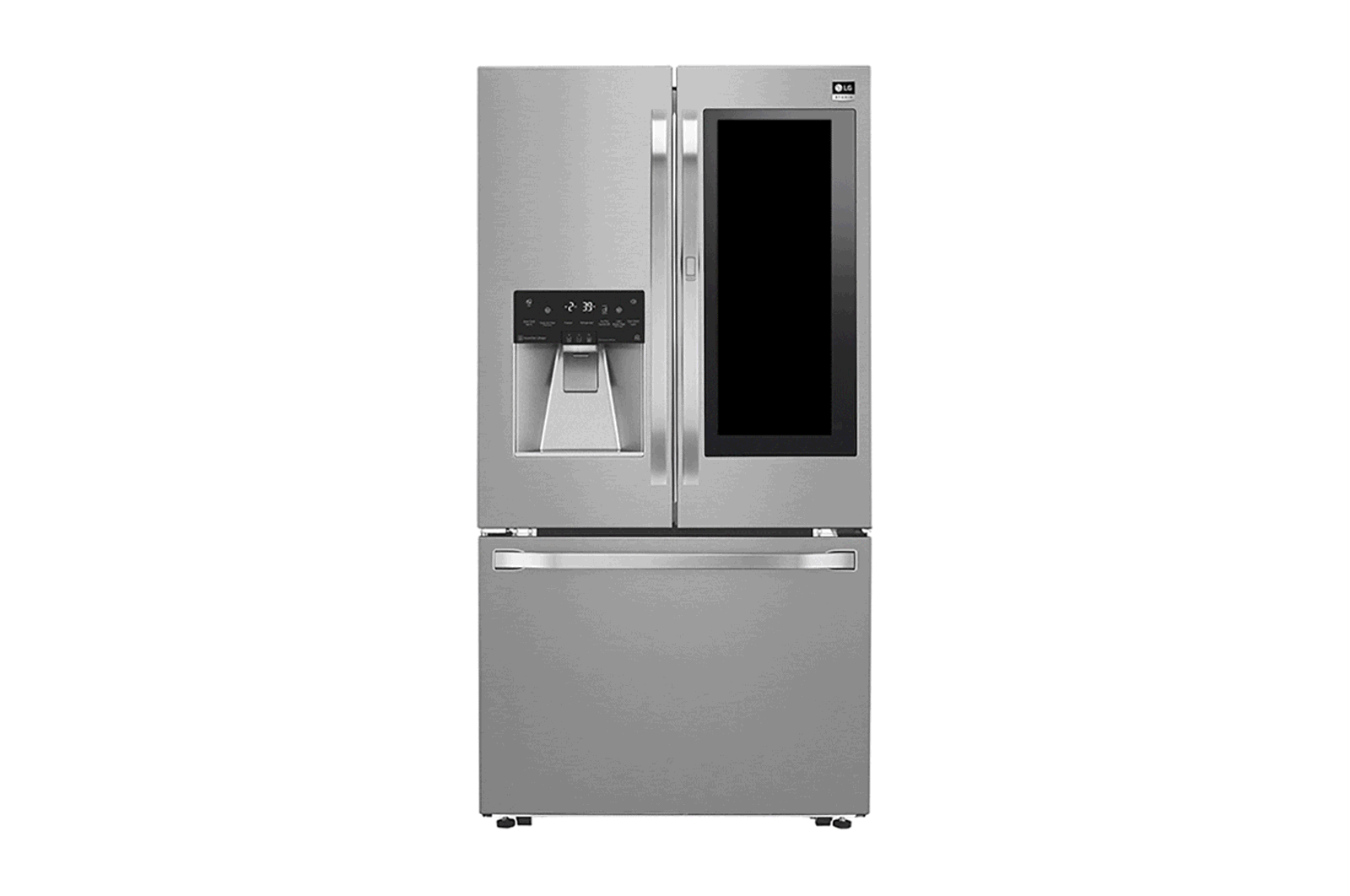 Front view of 24 pies cúbicos | InstaView™ Door-in-Door® | French Door | Slim SpacePlus™ | Compresor lineal inverter | ThinQ™  LSFXC2496S