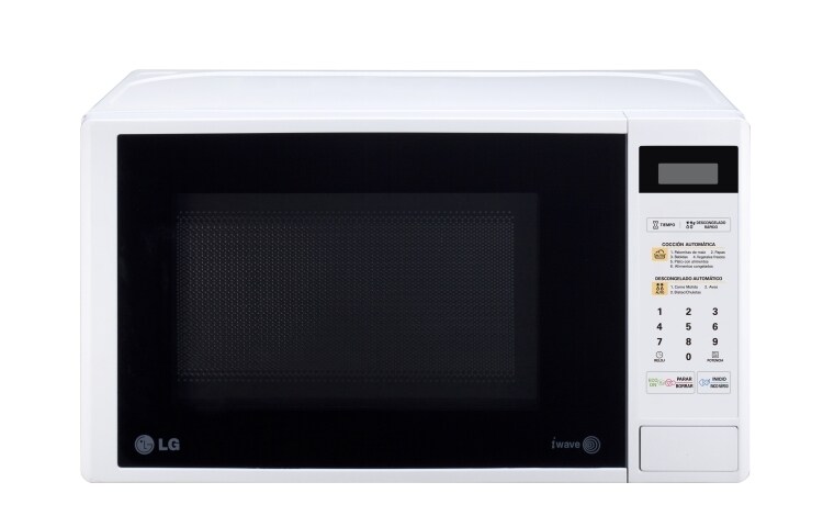 Front view of HORNO MICROONDAS SENCILLO, 0.7 PIES DE CAPACIDAD, COLOR BLANCO MS0742DW
