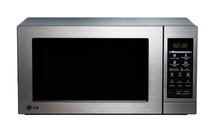 Front view of HORNO MICROONDAS SENCILLO, CAPACIDAD 0,7 PIES3, 700W DE POTENCIA, CON CONTROL DE UN TOQUE Y SISTEMA INTELO WAVE PARA COCCIÓN UNIFORME MS0744V