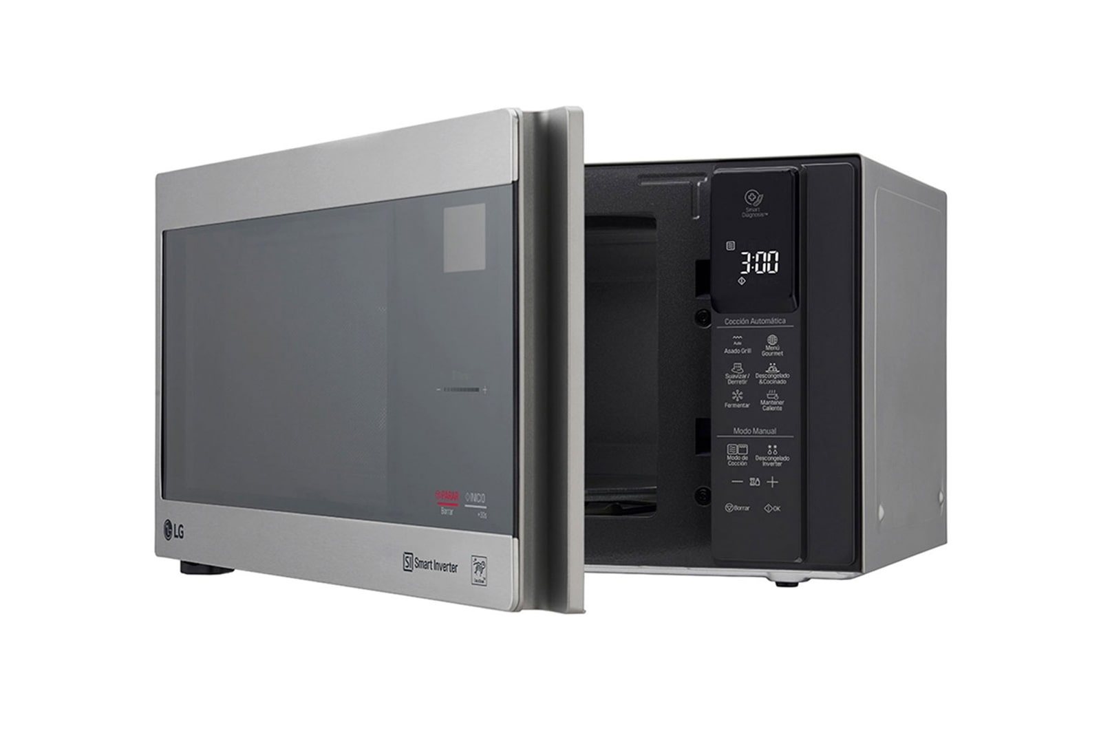 LG 1.5 pies cúbicos |NeoChef™ |Grill |Smart Inverter | Plata, MH1596CIR