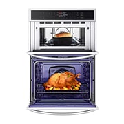 LG Horno Empotrable Eléctrico Doble LG Studio 1.7p³ y 4.7p³ Freidora de Aire y Microondas  Smart ThinQ™, WCEP6423F