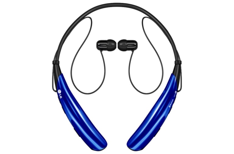 Front view of LG TONE PRO™ Wireless Stereo Headset HBS-750" Blue