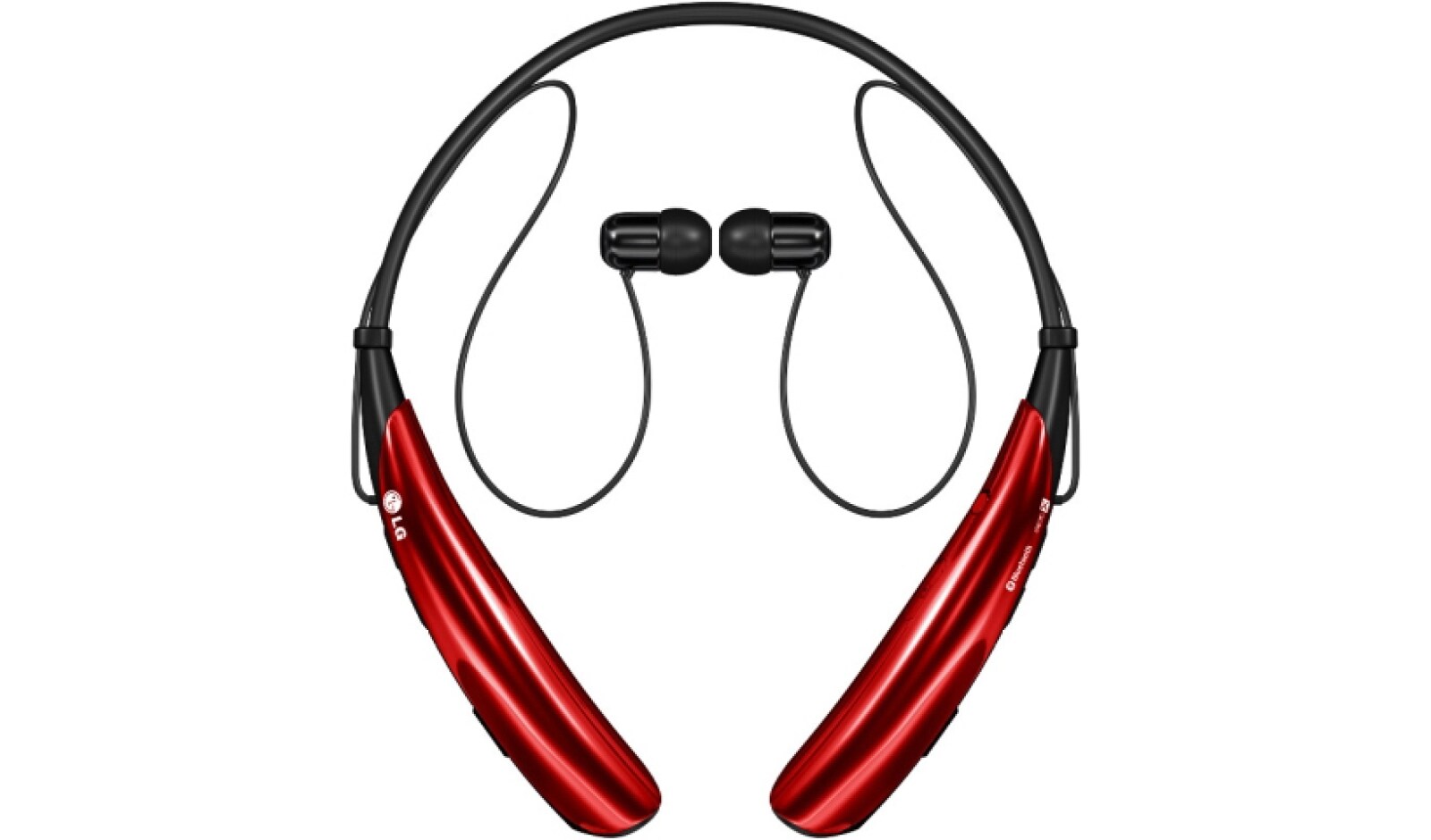 Front view of LG TONE PRO™ Wireless Stereo Headset HBS-750™ Red
