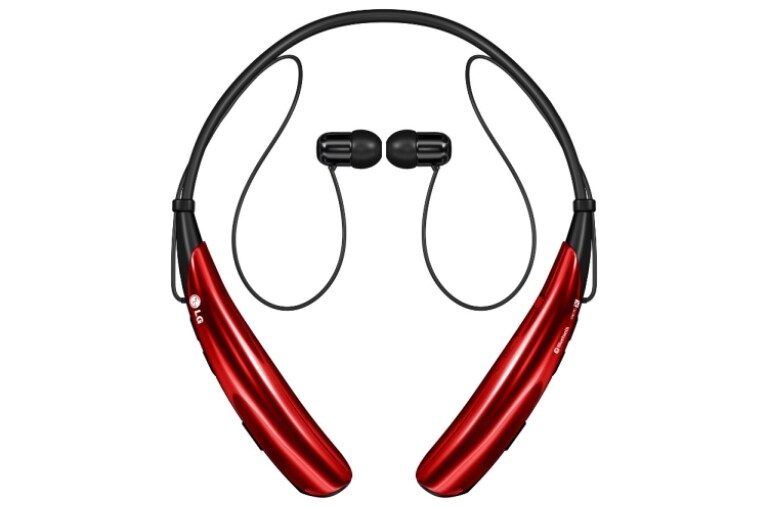 Front view of LG TONE PRO™ Wireless Stereo Headset HBS-750™ Red
