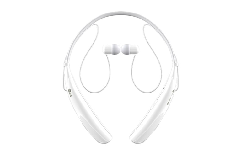 Front view of LG TONE PRO™ Wireless Stereo Headset HBS-750™ White