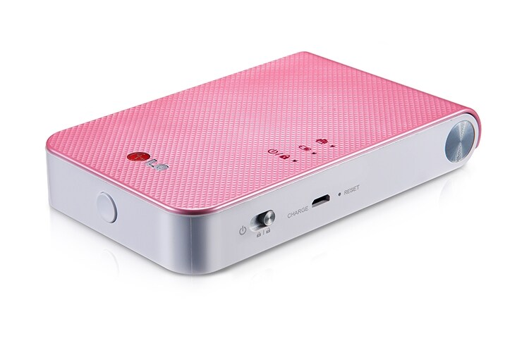 Front view of IMPRESORA DE BOLSILLO CON TECNOLOGÍA ZINK (SIN TINTA), SOPORTE PARA BLUETOOTH, FUNCIÓN DE GENERADOR DE CÓDIGO QR Y NFC. COMPATIBLE CON ANDROID E IOS PD239P