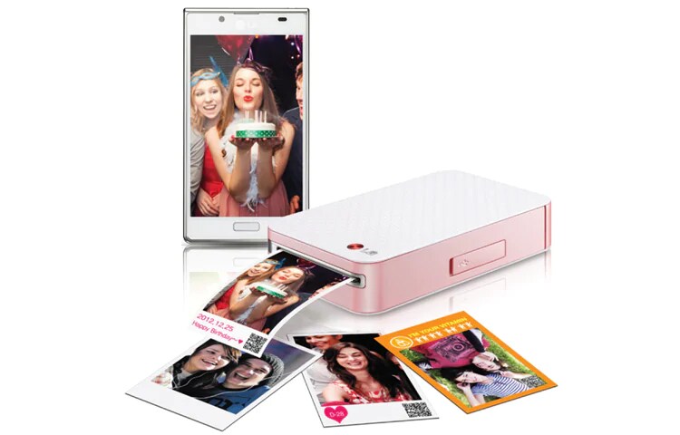 Front view of Impresora Mobil Inteligente LG Pocket Photo PD221