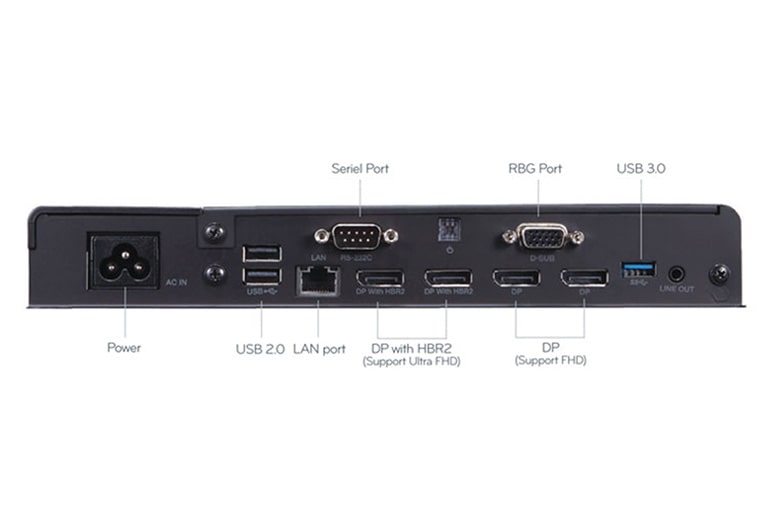 LG La poderosa respuesta para compartir contenidos de video y audio a la señalización digital LG, MP700-DHCJ
