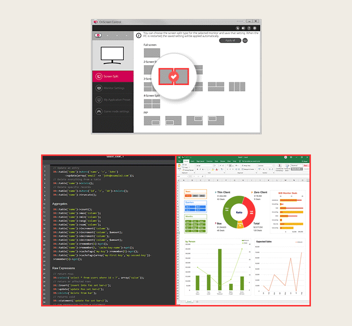 OnScreen Control ofrece una interfaz de usuario más sencilla.