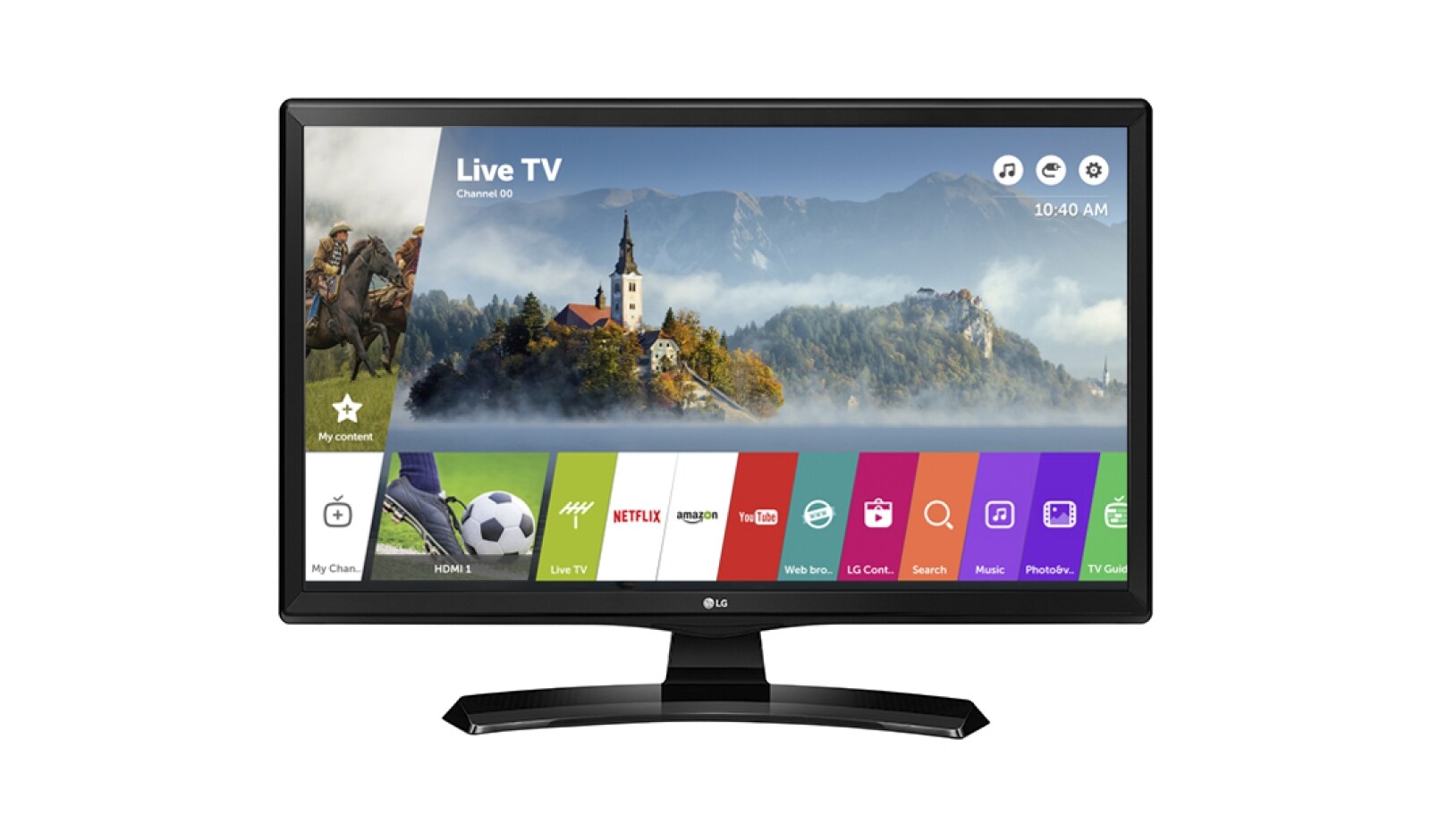 Front view of 24&#34; Smart HD Ready IPS TV Monitor (23.6&#34;Diagonal) 24MT49S-P