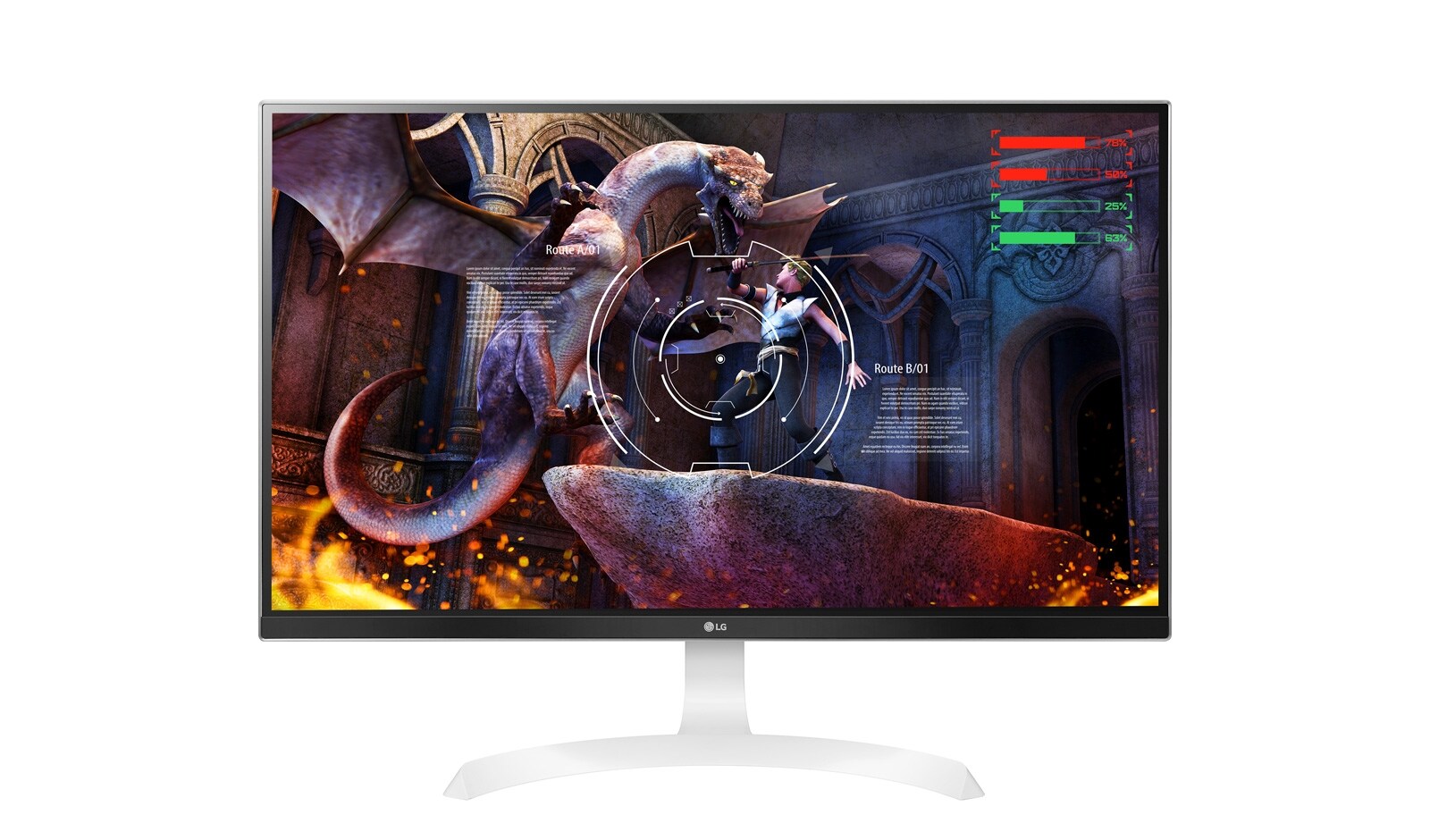 Front view of Monitor 4K UHD IPS de 27&#34; 27UD69P-W