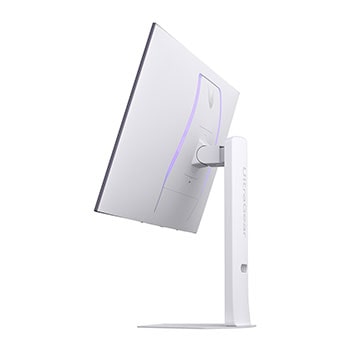 side view of a tilted monitor