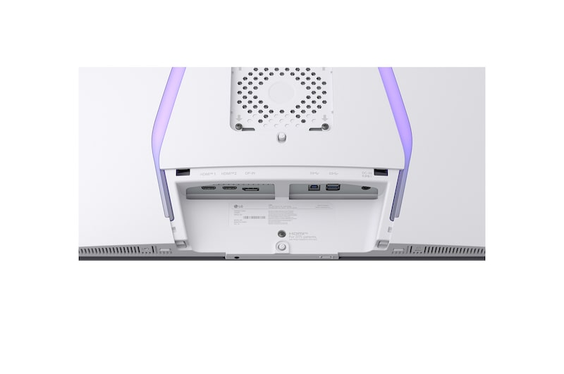 close-up view of ports