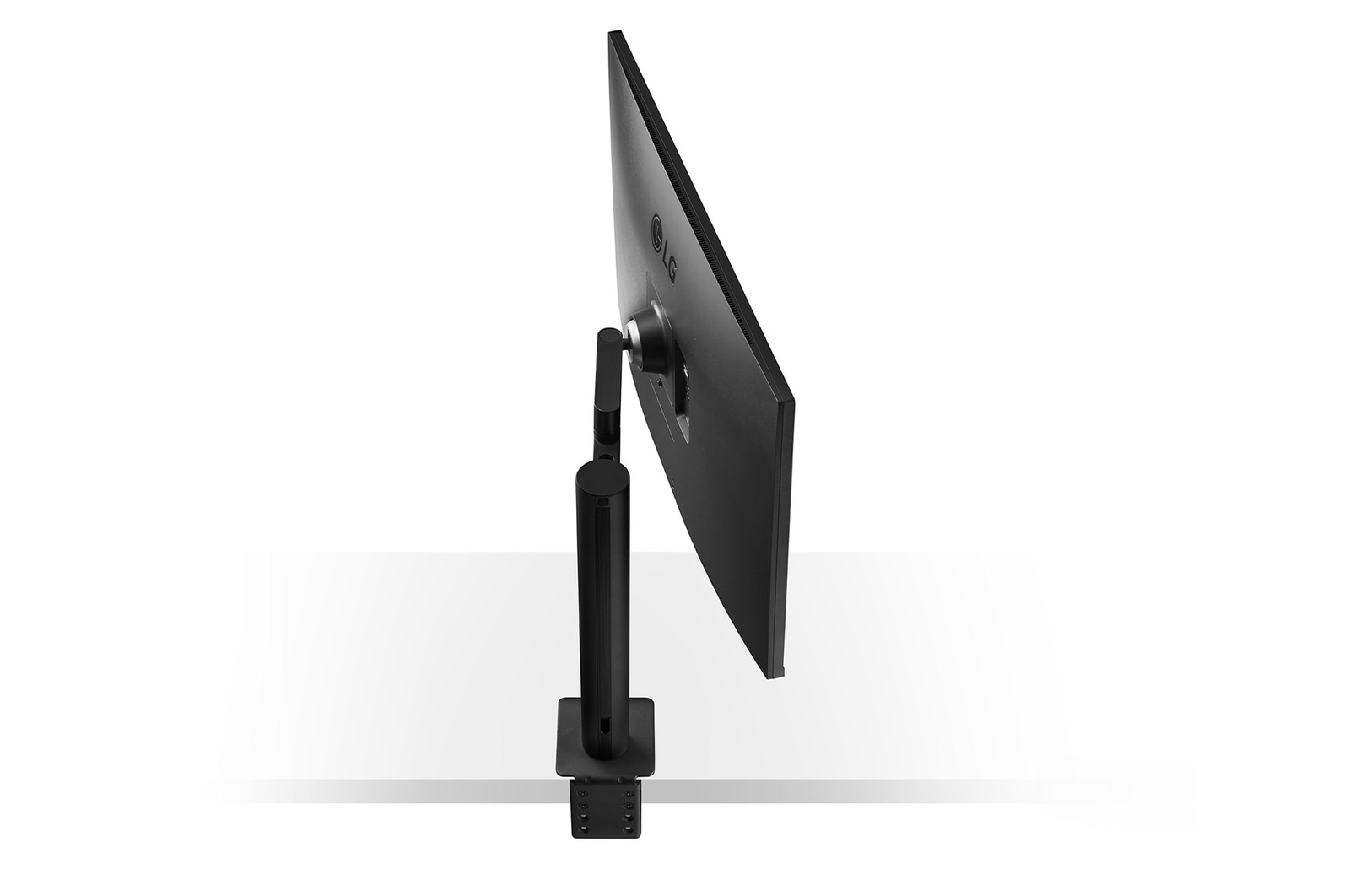 Rear Side View Close Up Monitor Arm On The Center