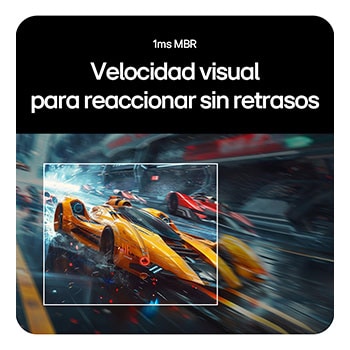 Monitor LG UltraGear 34G600A con un tiempo de respuesta de 1 ms MBR (Motion Blur Reduction) para un juego rápido y sin desenfoque de movimiento.