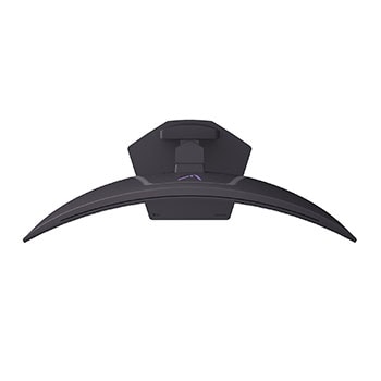 Vista lateral a +15 grados de un monitor inclinado