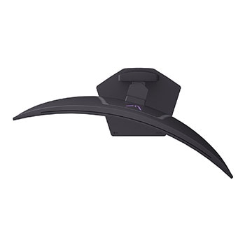 Vista lateral de un monitor inclinado