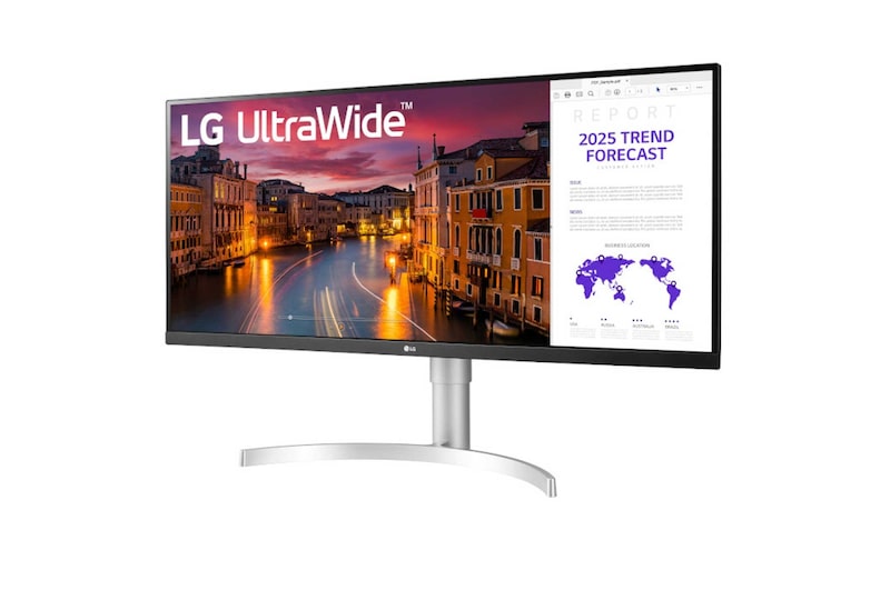 LG Monitor UltraWide™ 34'' 21:9 IPS HDR WFHD, 34WN650-W