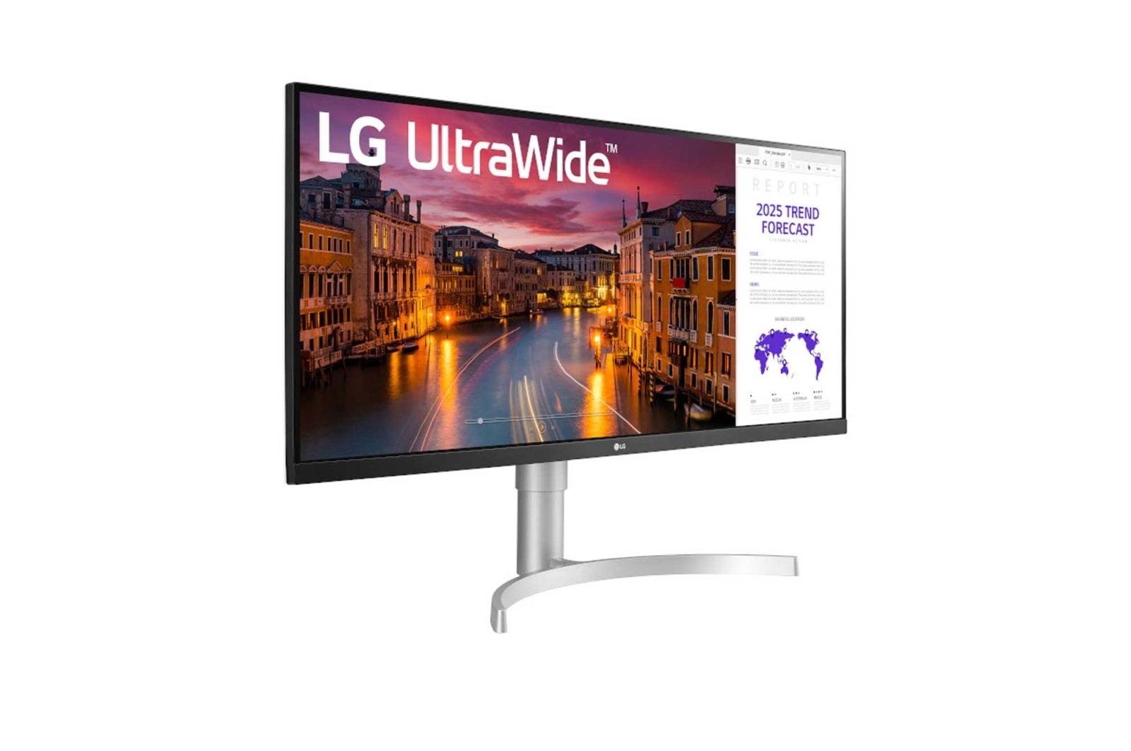 LG Monitor UltraWide™ 34'' 21:9 IPS HDR WFHD, 34WN650-W