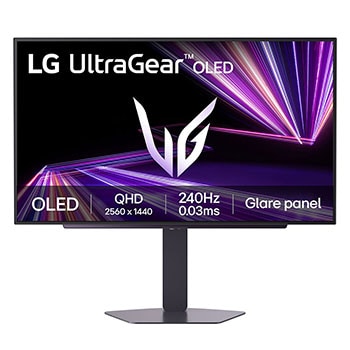 Front view of Monitor gaming UltraGear™ OLED QHD de 27 pulgadas 27GX704A-B