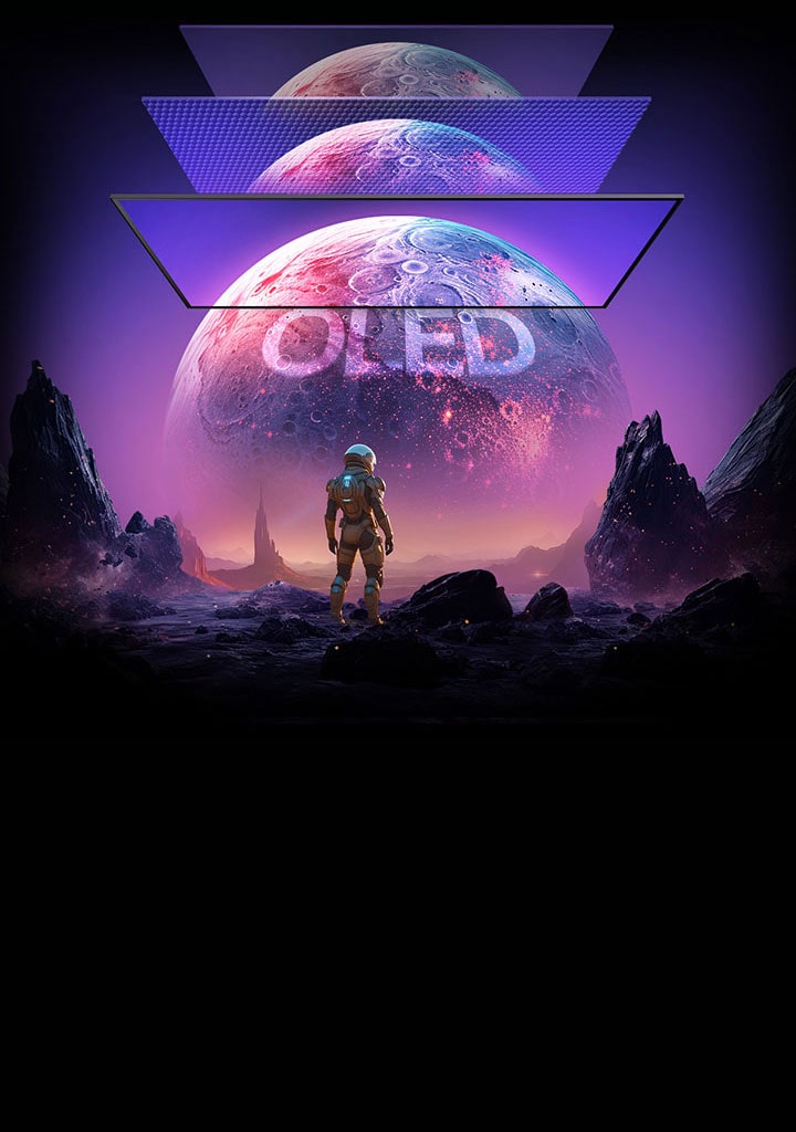 Las imágenes planetarias aparecen más brillantes y claras en los monitores LG OLED.