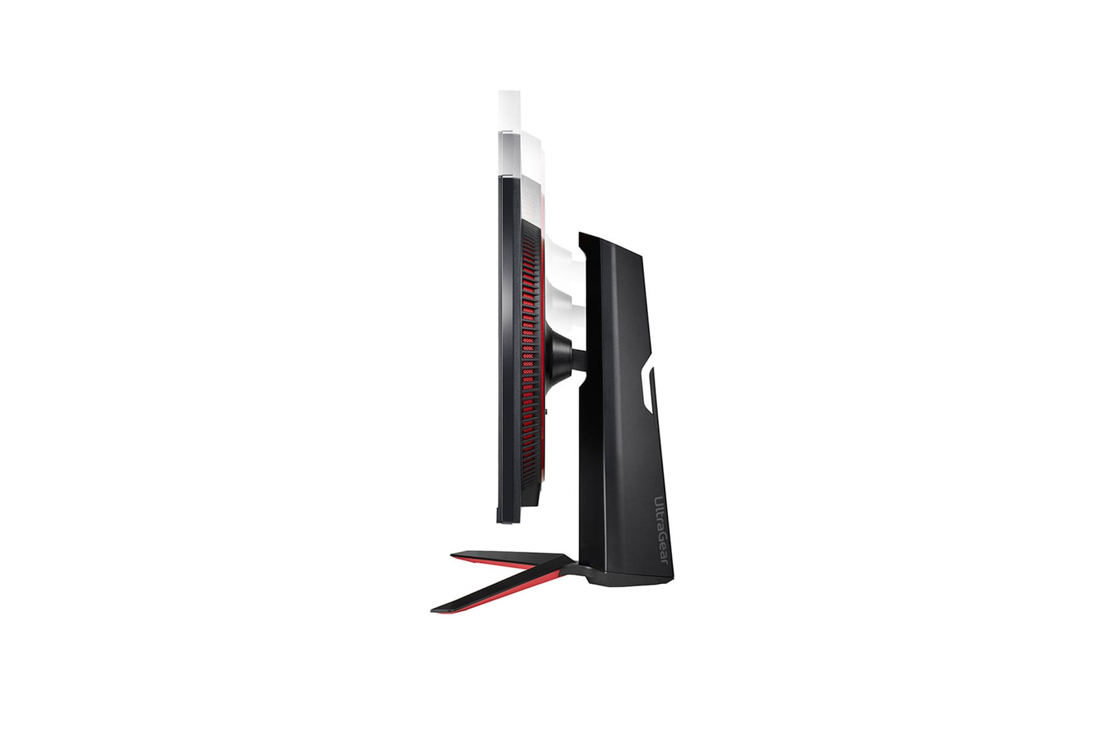 side view of the screen moving for tilt adjustment