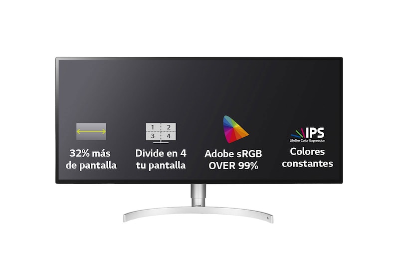 LG Monitor Ultrawide 34WK95U-W  de 86,4 cm (34 pulgadas) 5120 x 2160 con panel NANO IPS 21:9, G, 34WK95U-W