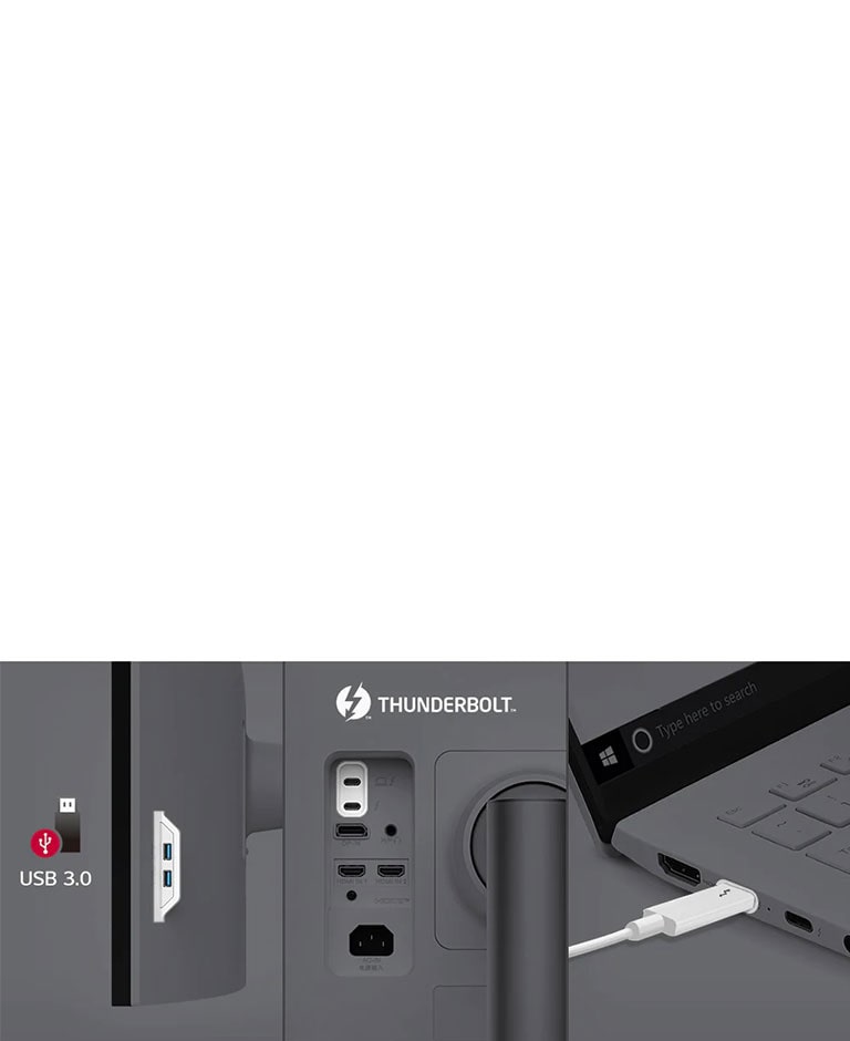 Thunderbolt™ 4 y puertos múltiples que ofrecen fácil control y conectividad.