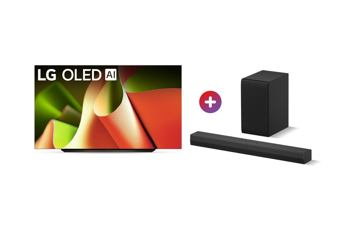 LG Combo 83" LG OLED AI B4 4K Smart TV + Barra de Sonido S30A , OLED83B4S30