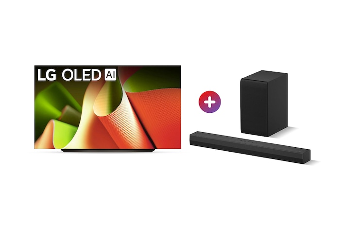 LG Combo 83" LG OLED AI B4 4K Smart TV + Barra de Sonido S30A , OLED83B4S30
