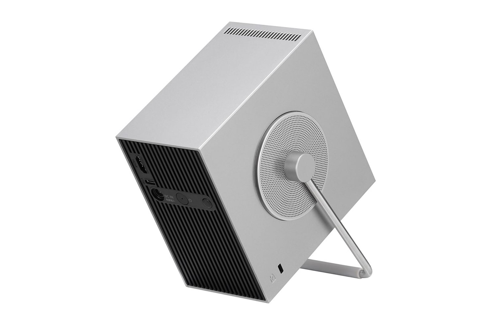 Rear side view with stand