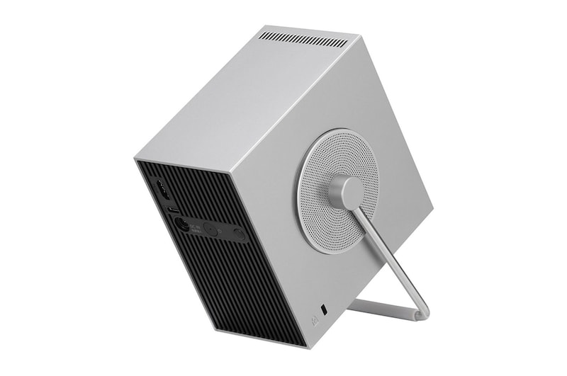 Rear side view with stand