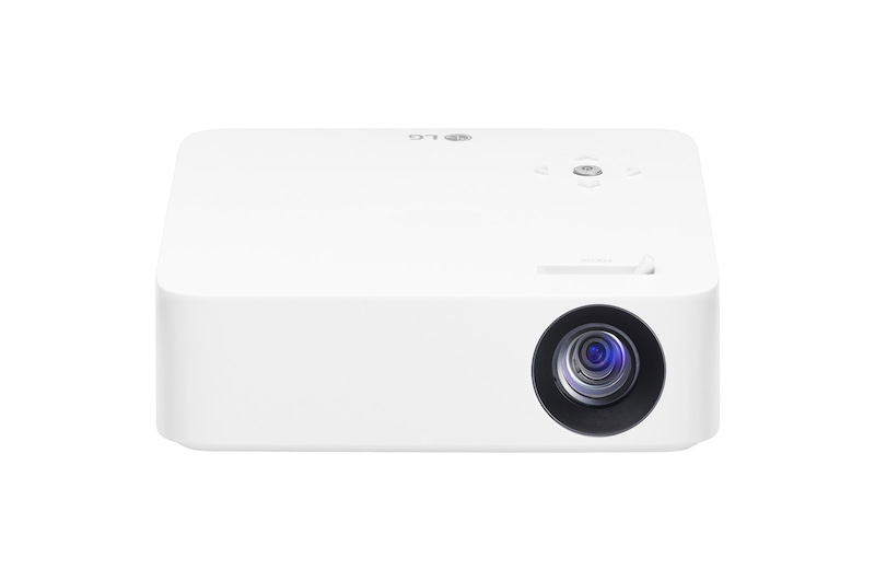 Front view of Proyector LED LG CineBeam con batería integrada PH30N
