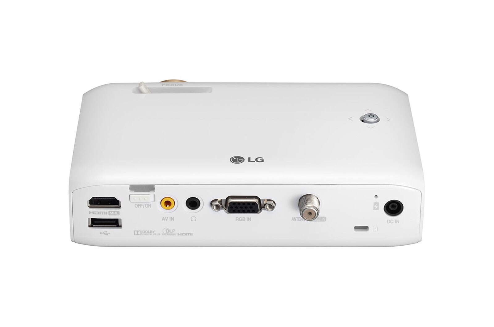 LG Proyector LED CineBeam con batería integrada, salida de sonido Bluetooth y Pantalla Compartida, PH510PG