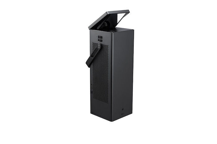 Left side open stand view