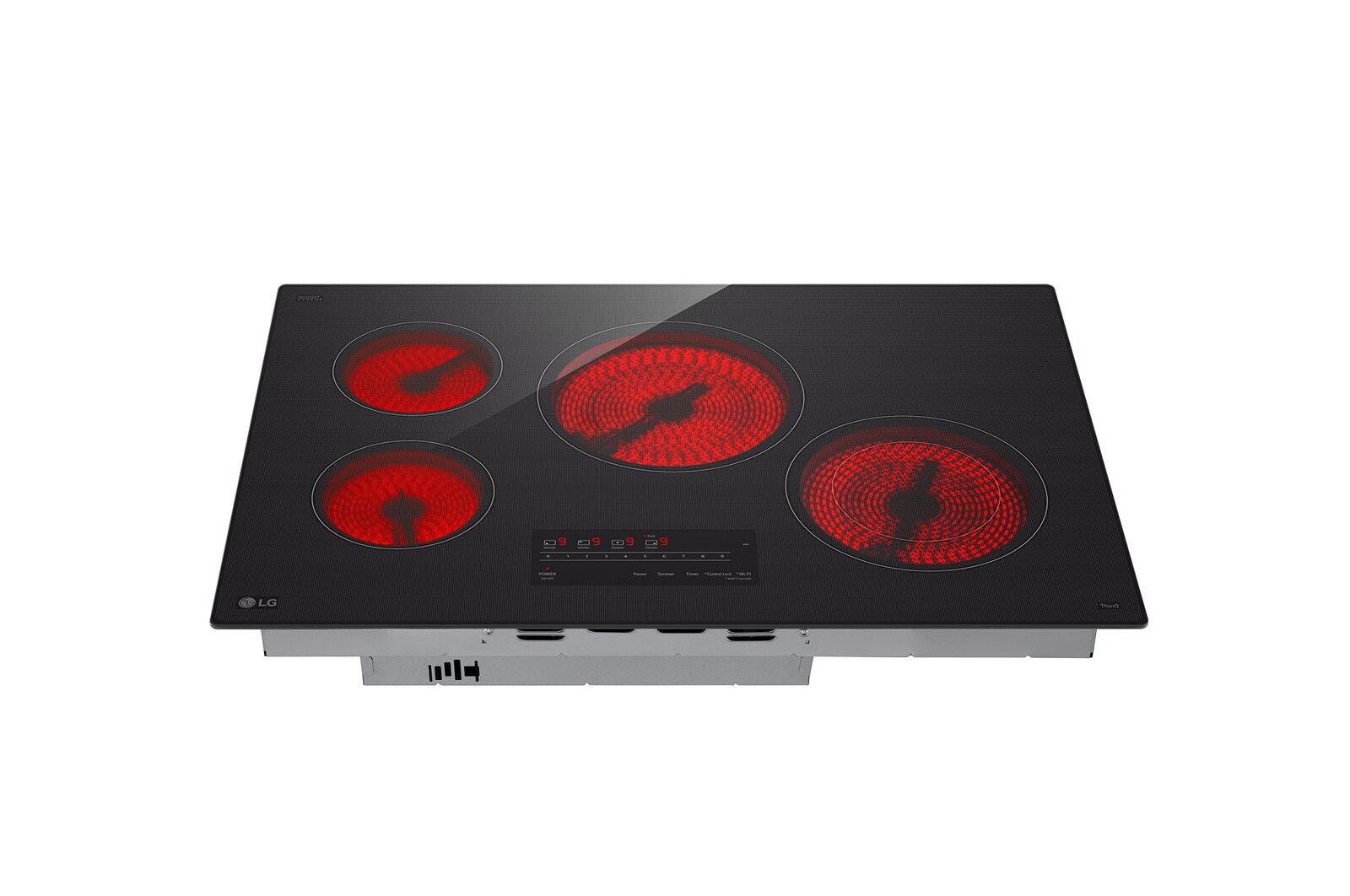 LG Cooktop Eléctrica LG 30"  Controles SmoothTouch™ con UltraHeat™, CBEW3013BE