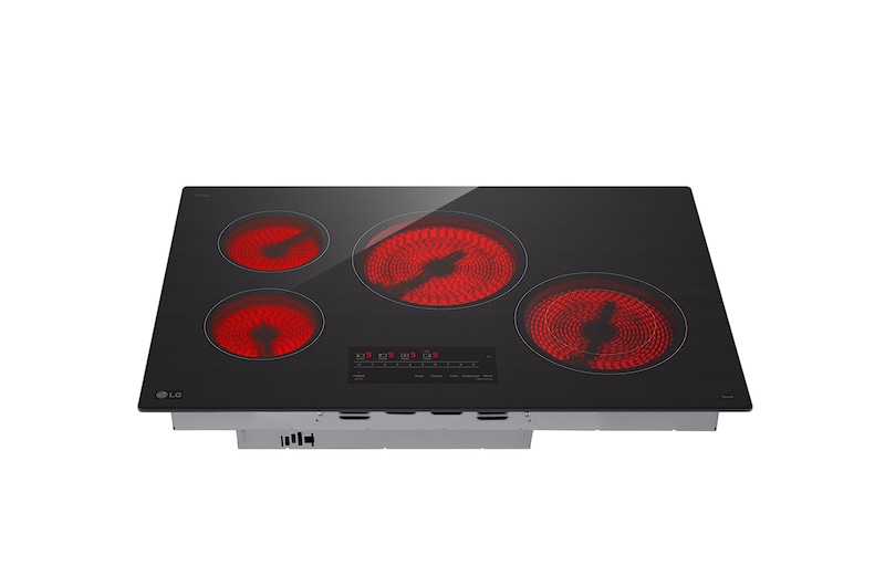 LG Cooktop Eléctrica LG 30"  Controles SmoothTouch™ con UltraHeat™, CBEW3013BE