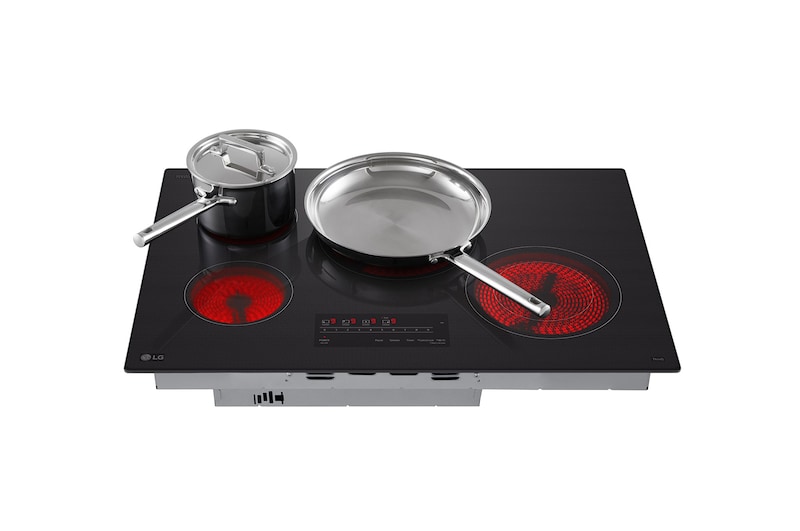 LG Cooktop Eléctrica LG 30"  Controles SmoothTouch™ con UltraHeat™, CBEW3013BE