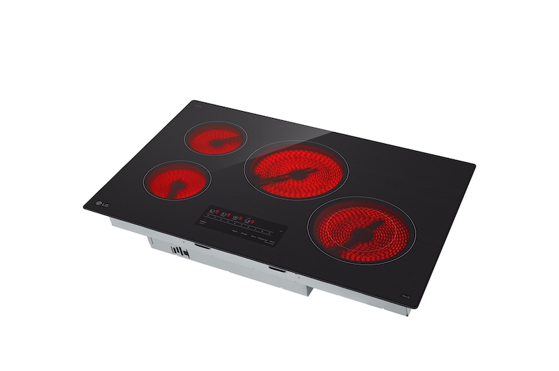 LG Cooktop Eléctrica LG 30"  Controles SmoothTouch™ con UltraHeat™, CBEW3013BE