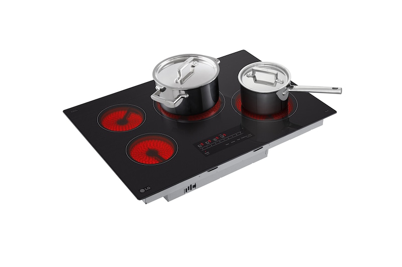 LG Cooktop Eléctrica LG 30"  Controles SmoothTouch™ con UltraHeat™, CBEW3013BE