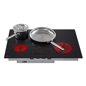 LG Cooktop Eléctrica LG 30"  Controles SmoothTouch™ con UltraHeat™, CBEW3013BE