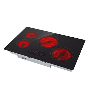 LG Cooktop Eléctrica LG 30"  Controles SmoothTouch™ con UltraHeat™, CBEW3013BE