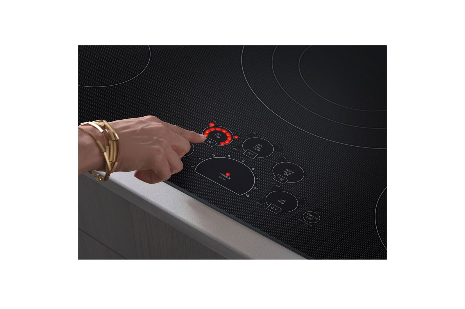 LG Cooktop Eléctrica 36" LG Studio Controles SmoothTouch™, LCE3610SB