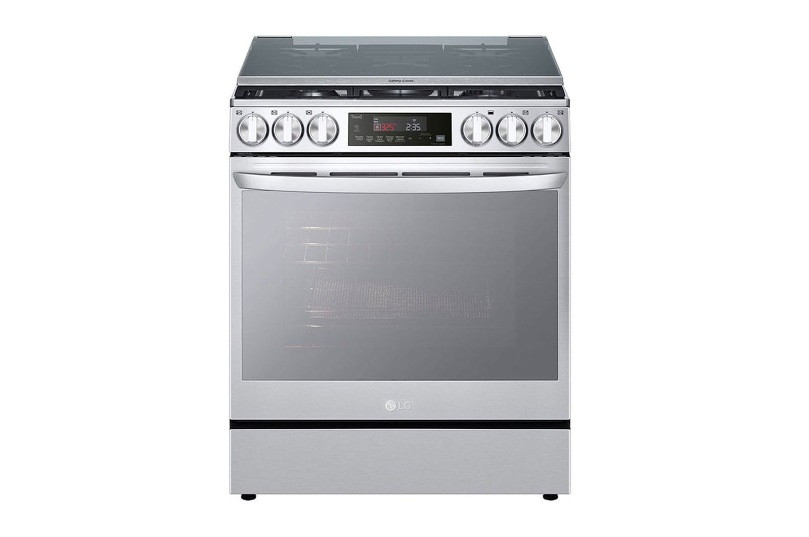 LG Estufa a Gas de 5.8 p³ LG InstaView™ + Microondas NeoChef™ Slim 1.1p Negro, LG5847MS30.BDL