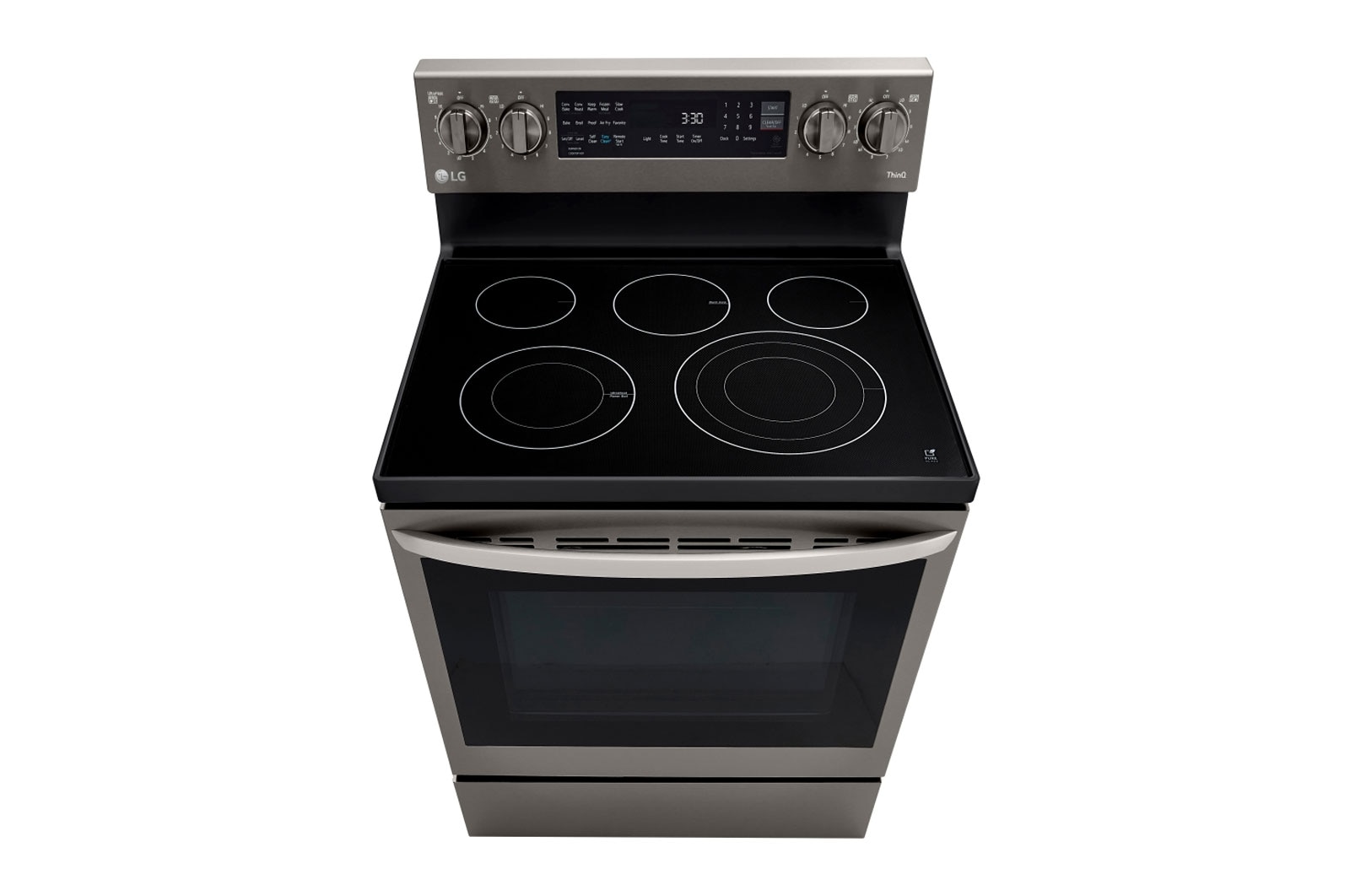 LG 6.3 pies cúbicos Inteligente con Wi-Fi Habilitado True Convection/Convección Verdadera InstaView® Rango Eléctrico con Freidora de Aire, LREL6325D